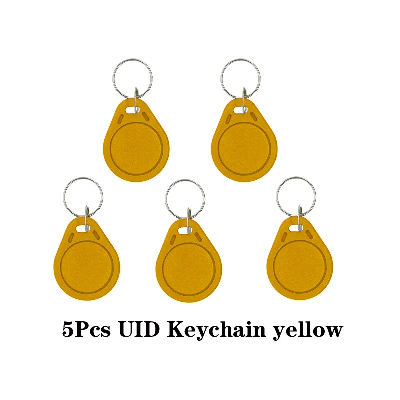 badge reader 5/10Pcs 13.56Mhz Rfid Tag M1 NFC Key IC Card Uid Changeable Token Attendance Management Keychain ABS Waterproof Keyfobs Tags door access card Access Control Systems