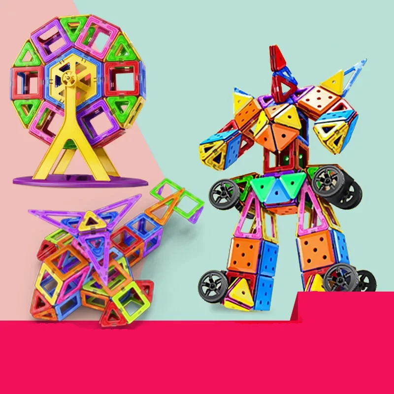 

Magnet Toy Building Blocks Magnetic Construction Sets Designer Kids toddler Toys for children funny Christmas Gifts