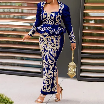 

Spring Vintage Retro Floral Printed Evening Party Dresses Bodycon Long Sleeve Elegant 3XL Plus Size Ruffles Dress Vestidos 2020