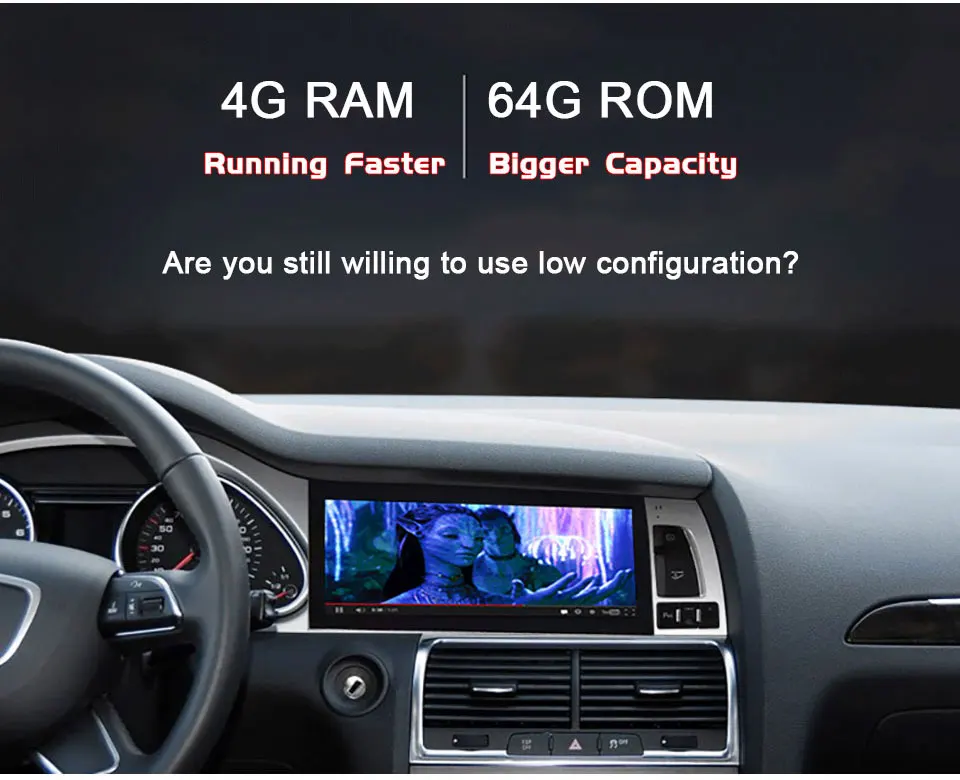 Android 9,0 8 ядерный 64G Автомобильный мультимедийный плеер Туристический навигатор для Audi A6 A6L Q7 1 Din радио gps навигация Bluetooth DVR DVD