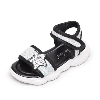 

Girl Sandals Summer Fashion Kids Baby Girls Sequins Soft Princess Single Sandals For Little Big Girl's Shoes