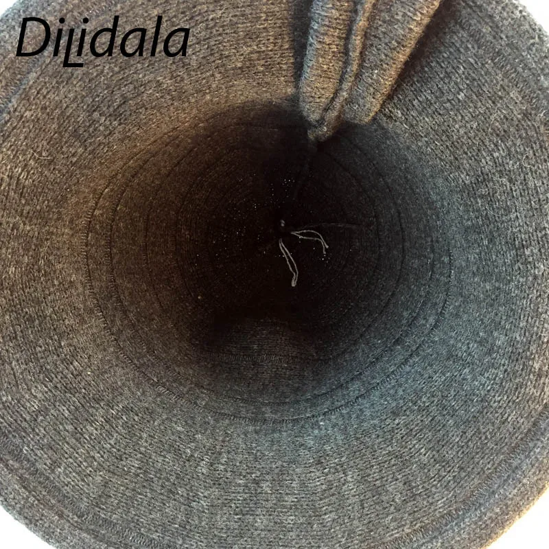 Dilidala, женская зимняя Рыбацкая шапка, Корейская версия, новинка, Осень-зима, шапка с бантом, Ретро стиль, повседневные шляпы, модная шапка для бассейна