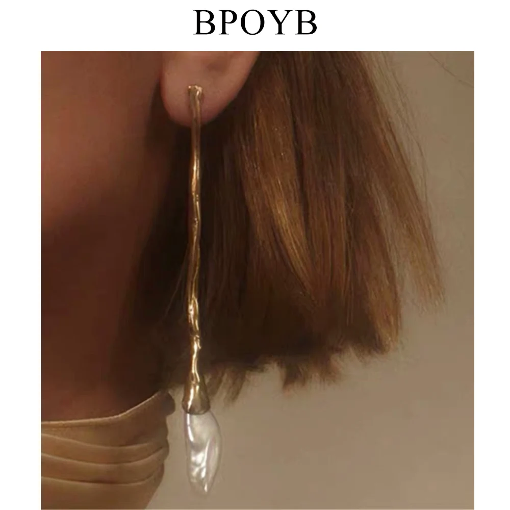 BPOYB 2020 новые ассиметричные серьги подвески из натуральной искусственной кожи для