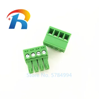 

Free shipping 50PCS KF2EDGK-3.5-4P female KF15EDGK 3.5 mm 4PIN PCB connector pluggable screw through hole terminal