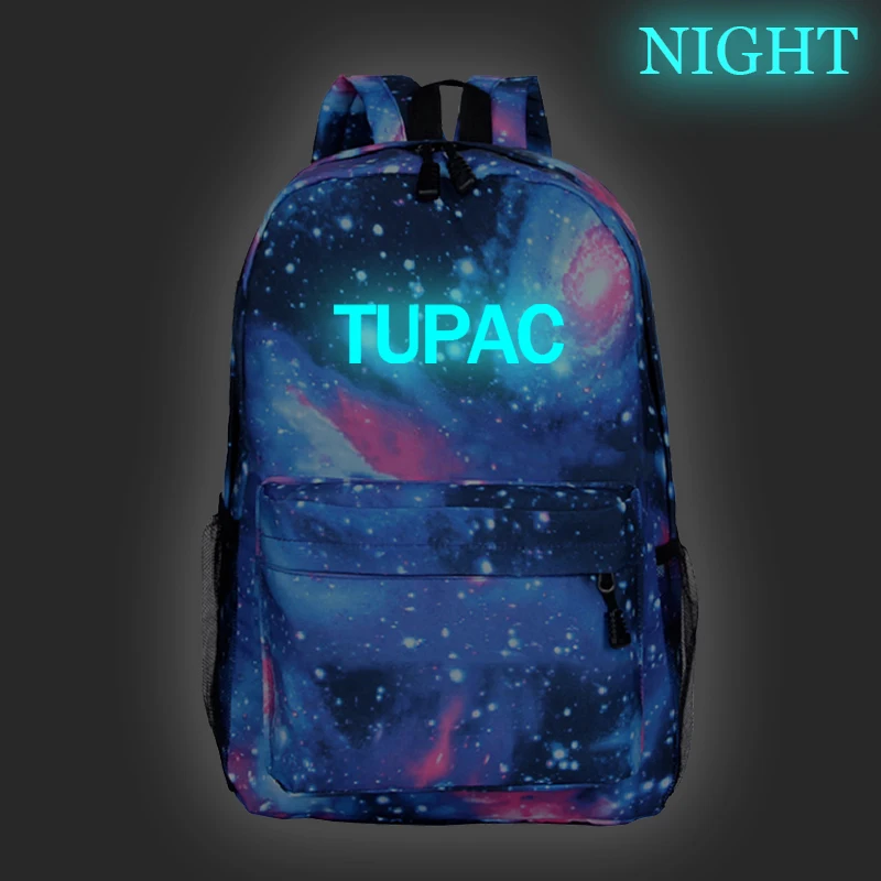 Tupac 2Pac рюкзак с отражающими вставками школьная сумка модная новая модель Tupac 2Pac школьный рюкзак студент мальчики девочки путешествия Shouler рюкзак