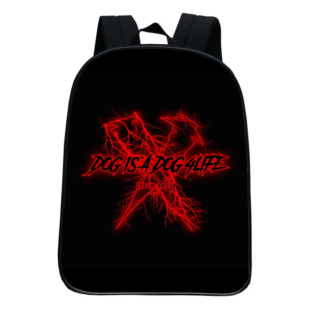DMX Backpack Children Funny Cartoon Kindergarten Rucksack Baby Boys Anime Mini Knapsack Mochila 12 Inches