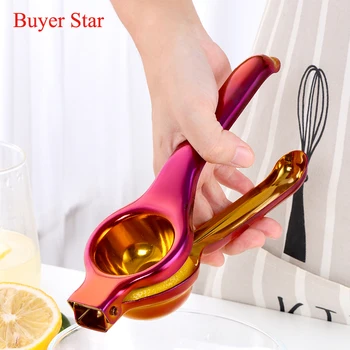 

1PC Stainless Steel Manual Juicer Household Lemon Clip Creative Lemon Orange Squeezer Juice with Hand Press Multifunctional Tool