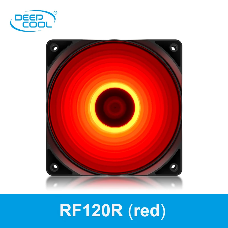 

Deepcool RF120 120mm LED silent fan 3pin 4PIN CPU cooler heatsink fan rgb 120mm computer components fan cooling
