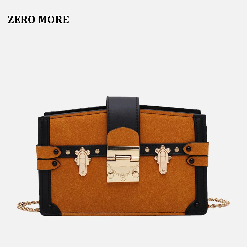 

Metal Decoration Box Handbag Small Crossbody Bags For Women 2019 Mini Phone Shoulder Bag for Women Ladies Messenger Bag Fashion