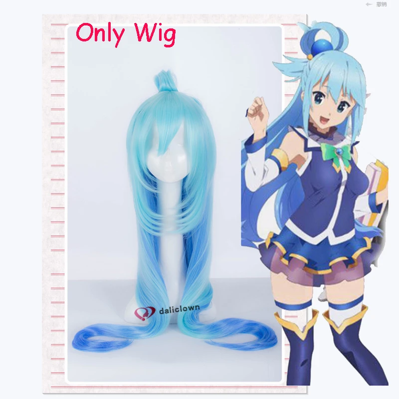 Aqua konosuba cosplay anime konosuba bênção de deus sobre este maravilhoso  mundo aqua cosplay trajes peruca sapatos vestido para mulher - AliExpress