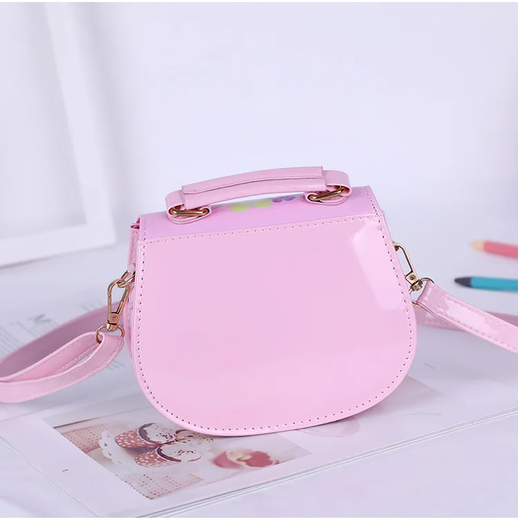 Disney Sofia frozen princess laser cartoon beaded bag girl messenger bag little girl shoulder bag handbag baby mini cute purses