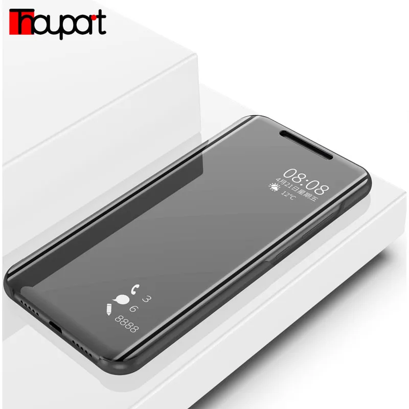 Thouport флип-чехол с зеркалом для Xiaomi mi 9 Lite mi 8 SE 9T CC9e защитный чехол для телефона книжный Жесткий Чехол для Xiaomi mi A1 A2 A3 Lite чехол