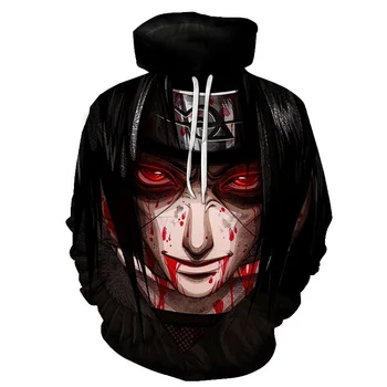 

2019 Hot Anime Naruto Hoodies Men Women Winter pullovers 3D Hooded Oversized Sweatshirts Naruto 3D Hoodies Men Tops S-4XL