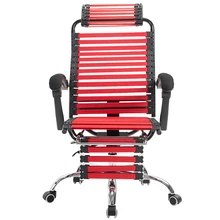 Creative Computer Chair Lifted and Rotated Rubber Band Stool with Footrest Reclining Household Health Chair Office Staff Seat portable multifunction tattoo chair cosmetology manicure lifted stool rotated barber chair with footrest office staff stool