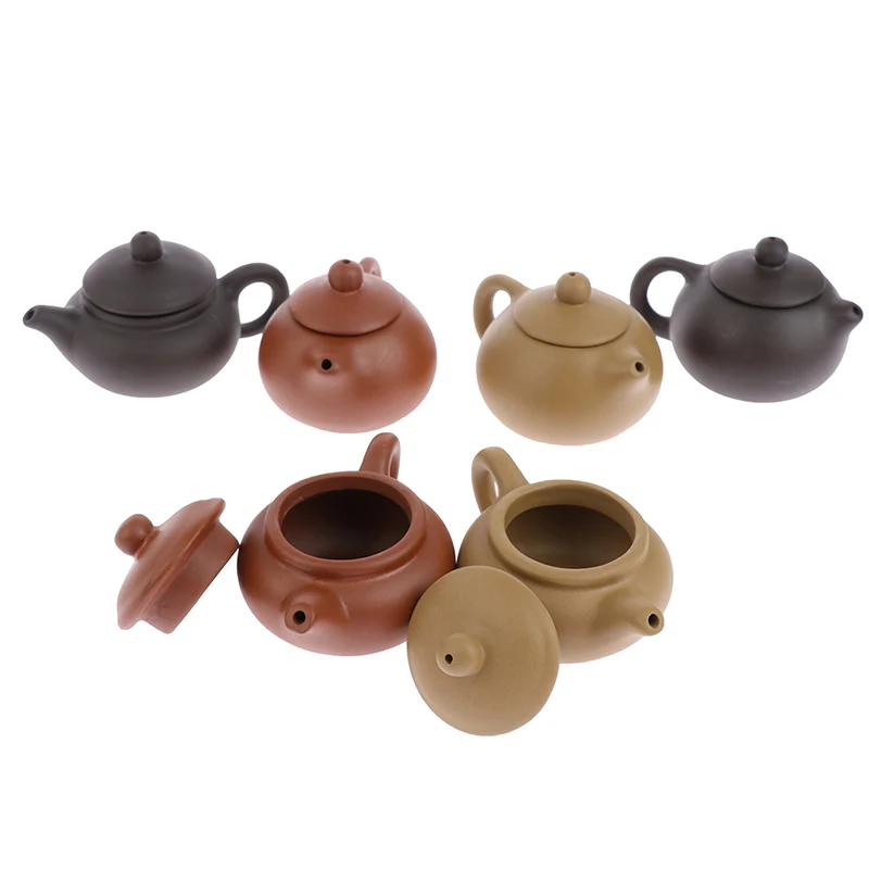 Tea Pet Ornaments 1PCS Purple Clay Finger Teapot Tea Pet Small Pocket tea Set Ornaments tea Accessories Boutique Tea Table Decoration