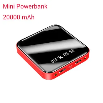 

Mini Power Bank 20000mAh Portable Fast Charging PowerBank 20000 Dual USB PoverBank External Battery Charger For Xiaomi Mi iPhone
