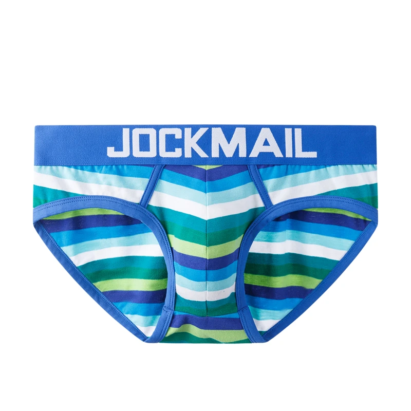 JOCKMAIL Youth Fashion U convex Men's Underwear Low Waist Cotton Sexy Comfortable Breathable Briefs White black male briefs