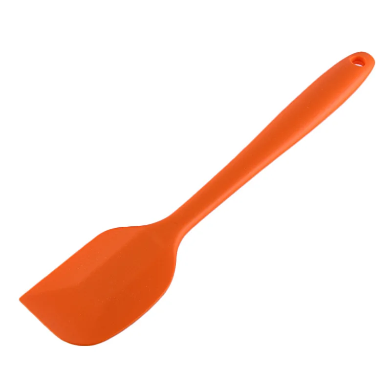 Orange Большой силиконовый шпатель для торта, скребок для пищевых продуктов, скребок для теста для торта, Миксер для масла, кондитерские изделия, формы для выпечки, кухонные инструменты, аксессуары - Цвет: Orange
