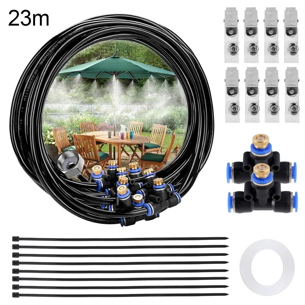 

Summer Sprinkler Water Misting Cooling System Kit Garden Greenhouse Sprayer Set