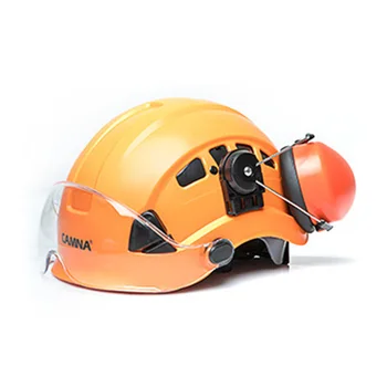 

​ High Quality PC + ABS Grottoes Industrial Protective Helmet Rescue High Altitude Safety Protection With Ventilation