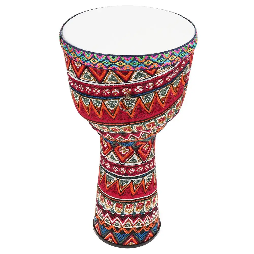 8 дюймовый красивый барабан для Djembe в африканском стиле цветная ткань АБС бочка