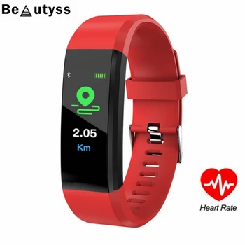

Beautyss 115PLUS Smart Watch Sports Fitness bracelet Blood Presure Heart Monitor Watch amazfit smartwatch Waterproof wristband