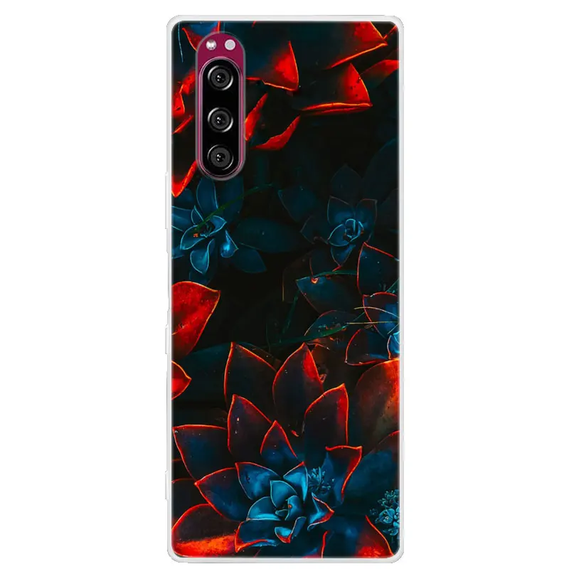 Jielangxin Custodia In Pelle Per Sony Xperia 5 - Cover Portafoglio Con Slot Per Carte E Supporto (Marrone)