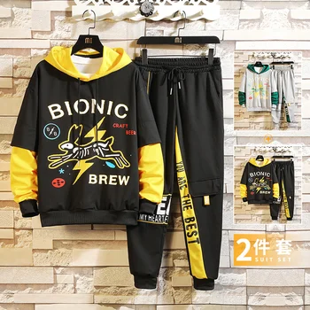 

mens casual tracksuits M-3XL 2020 spring fashion casual hooded T52