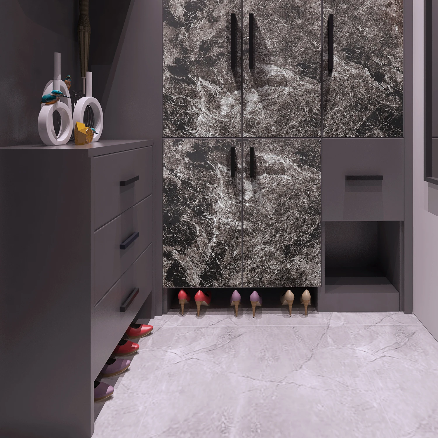 1M/2m Marble Waterproof Countertop Wall Stickers Vinyl Self Adhesive Wallpapers Decorative Film Kitchen Cabinets Contact Paper
