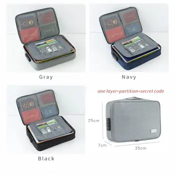 

partition secret code document bagsTravel large-capacity card filepassport Multi-layer organizer wallet pocket passport case