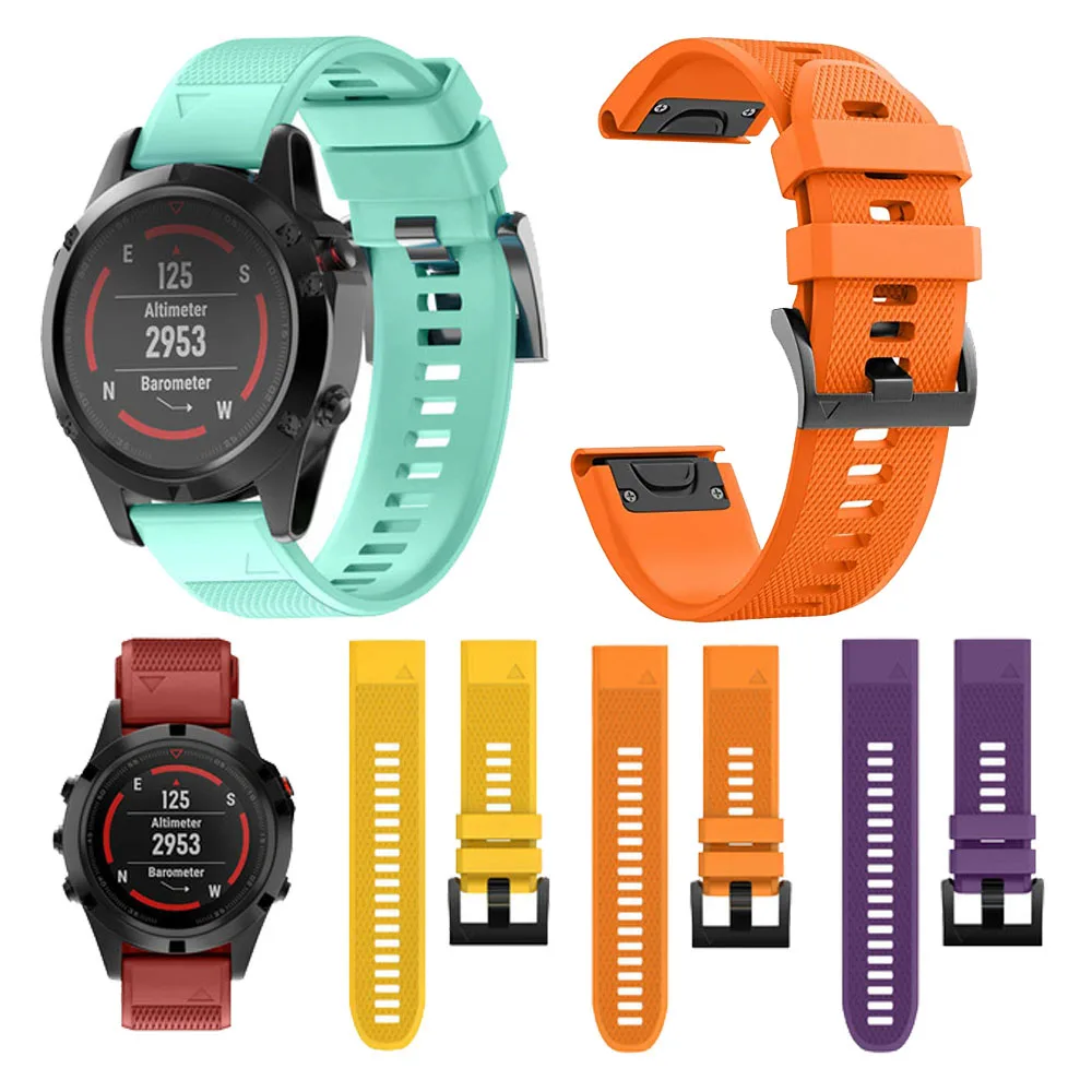 26 мм 22 20 ремешок для часов Garmin Fenix 6X5X6 5 6s 5S plus Pro часы браслет Easyfit Quick Release на