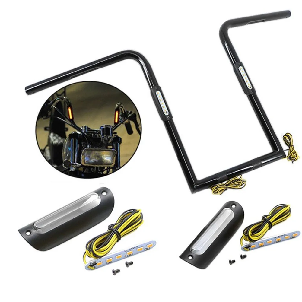 Для Harley 883 Street Glide Z1000 мотоцикл ретро модифицированный Универсальный руль 16 дюймов 25 мм с легкий руль поворотник