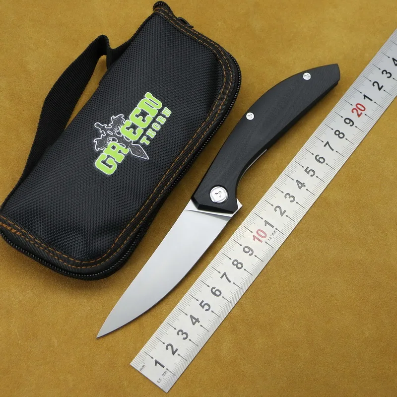 Зеленый шип SIGMA Флиппер складной нож D2 лезвие G10 Ручка Открытый Отдых Охота выживания кухонные ножи фрукты EDC инструменты