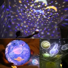 Светится в темноте игрушки вращающаяся Вселенная проектор настольная лампа небо Проектор детские игрушки для сна домашний декор