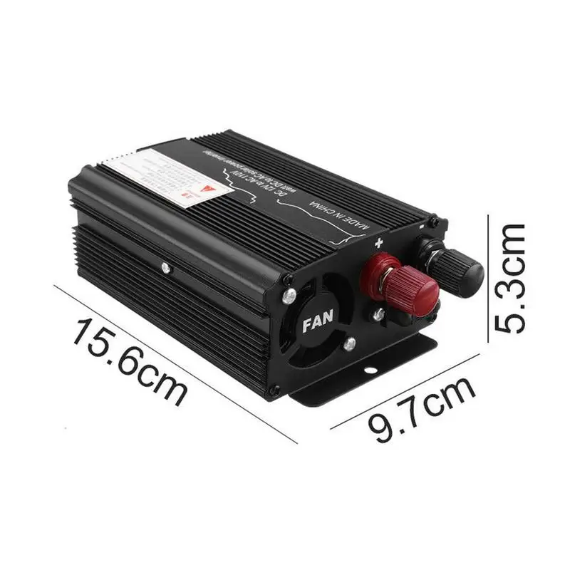 500W и черного цветов, на возраст 12/24V постоянного тока до 110/220V автомобильный Солнечный Мощность инвертор Модифицированная синусоида преобразователь