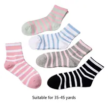 5 пар, корейские женские милые носки ярких цветов в полоску, Осенние Чулочные изделия