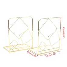 2 шт квадратные металлические настольные концы для книг подставка держатель Полка Bookrack X6HB