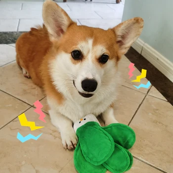 

White Cabbage Korean Hot Sale Squeaky Dog Toy Good in Detail Cute Design for Puppy Corgi Frenchbull Collie Samoyed Labrador