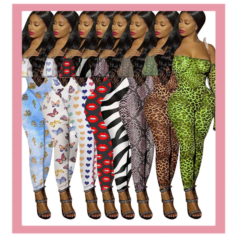 С леопардовым принтом из прозрачной сетки пикантные прозрачные боди Ночное для