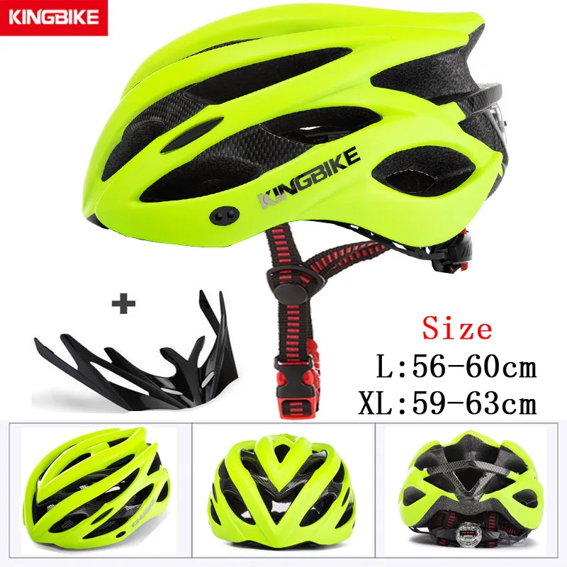 KINGBIKE, хит, велосипедный шлем для мужчин и женщин, MTB, шоссейные велосипедные шлемы, ультралегкие, цельно формованные, EPS+ PC, велосипедный шлем, Capacete, Ciclismo - Цвет: A-629-green