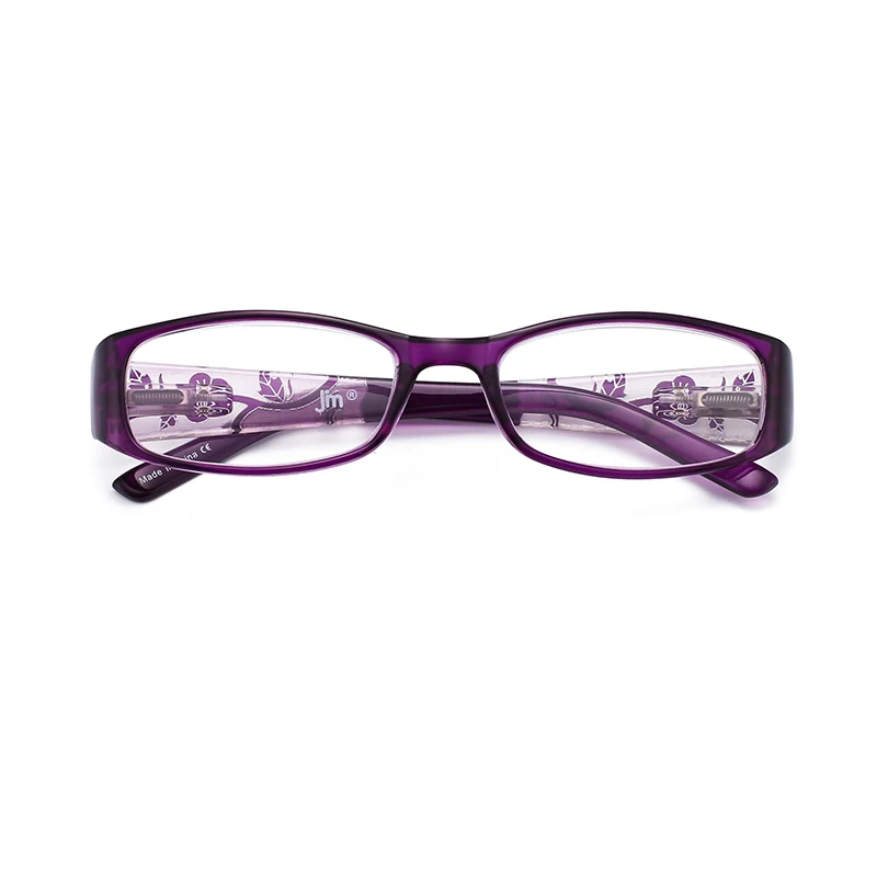 Purple JM дешевые женские очки для чтения весенние шарниры винтажные прямоугольные очки для чтения для женщин - Цвет оправы: Purple