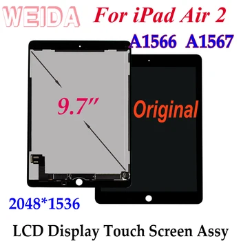 

Original Screen Replacement 9.7" For iPad Air 2 LCD A1566 A1567 LCD Display Touch Screen Assembly Replacement for iPad 6 / air2