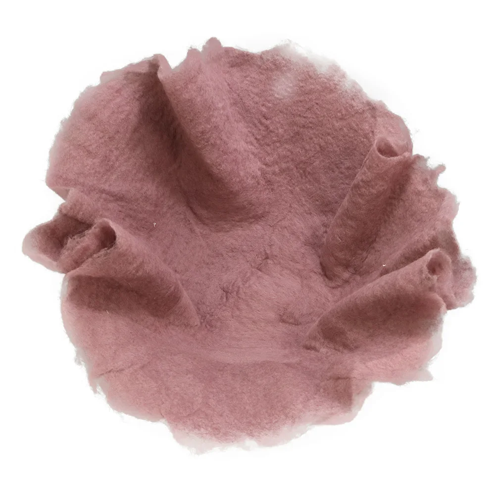 Don&Judy Handcraft 100% Wool Felted Round Blanket Baby Photo Shoot Set Basket Stuffer Newborn Little Infant Photography Prop 6