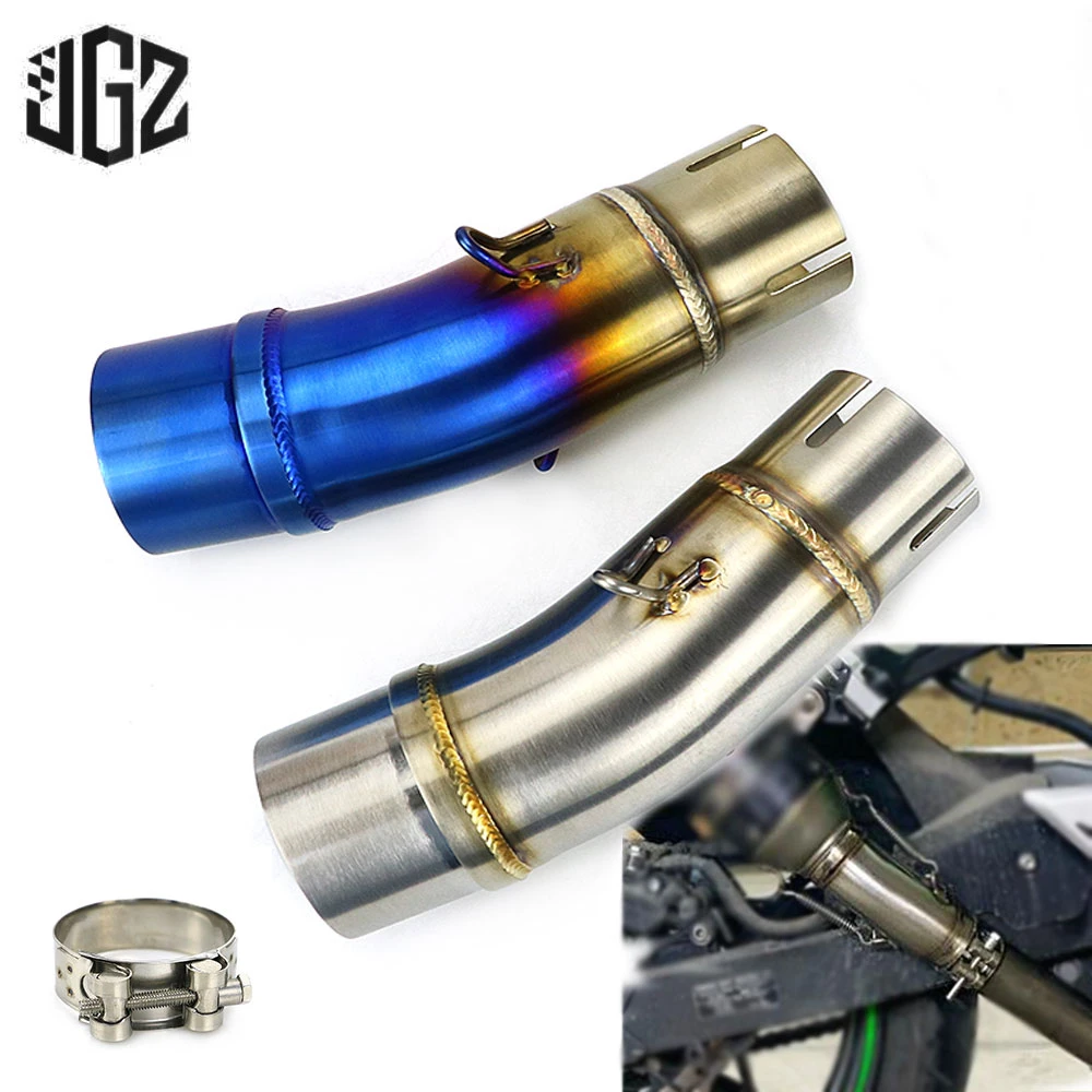 Motorcycle Stainless Steel Middle Link Pipe Clip Clamp Caliper Exhaust