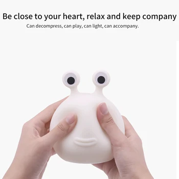 

Cute Animal Nursery Timable Night Light Portable USB Rechargeable Bedroom Touch Sensor Safe For Kids Soft Silicone LED Lamp