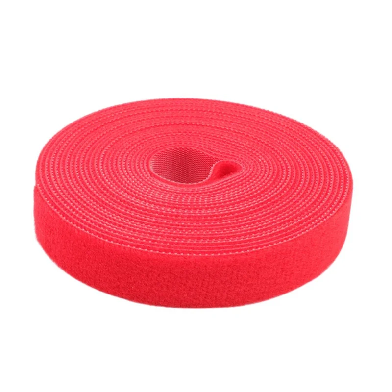 Силовая Кабельная Стяжка с 5 м рулон бытовые улучшенные принадлежности для прокладки кабелей для наружных помещений - Цвет: Красный
