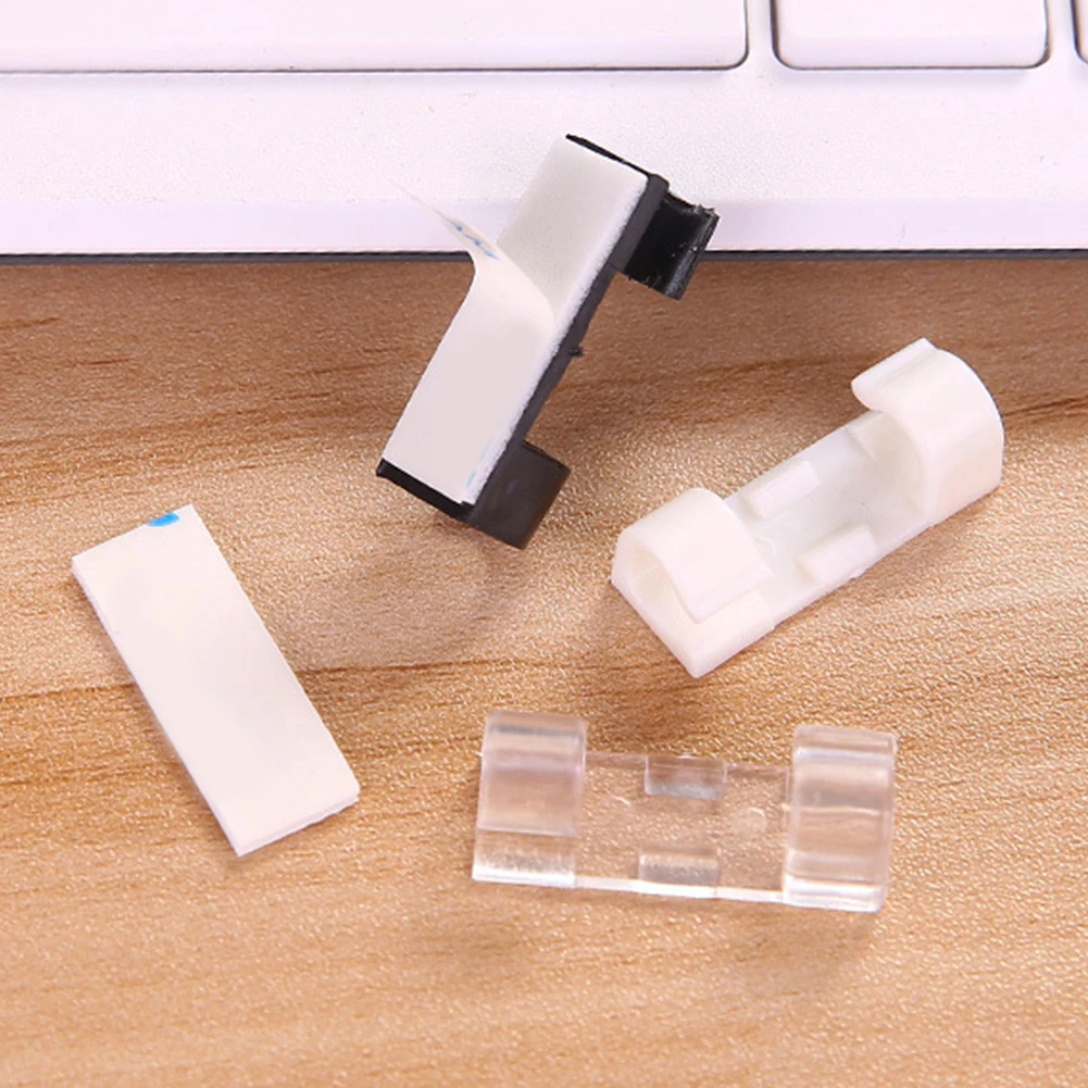 20 шт. самоклеящиеся кабели для зарядки USB шнуры зажимы для кабелей Органайзер держатель провода шнур управление для шнуров питания