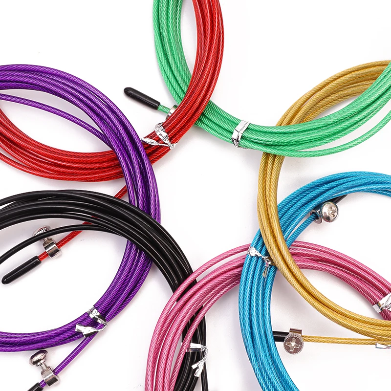 5 цветов Регулируемый Скакалка 3 м скорость стальная проволока для кроссфита Crossfit