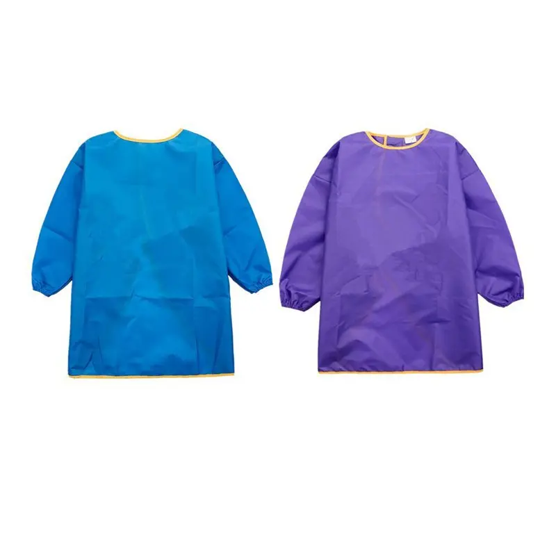 2 предмета, детская одежда, детская одежда, пальто-Детский фартук-Malschuerze с длинными рукавами-фиолетовый+ синий, S