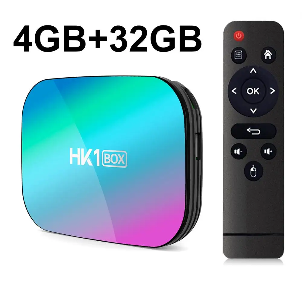HK1 коробка 8K Smart tv BOX Android 9,0 Amlogic S905X3 4 Гб 128 Гб 5G Dual wifi 1000M Ethernet BT4.0 8K HDR H.265 телеприставка - Цвет: 4GB 32GB